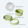 2329F1_E7_BB_93_E6_9E_84_E5_9B_BE-1 Cream Jar Mono-PP Flip Top Refillable Hollow Base With Spoon DJ-1223