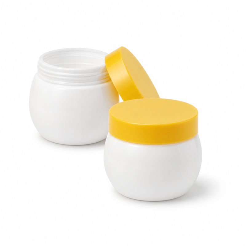 Refillable PP Skincare Cream Containers, Travel Cosmetic Jars with Screw Lids for Lotion & Balm DJ-1126