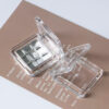 Ultra-Slim Square Cosmetic Compact  Recyclable PS Single Pan Case Crystal AS Single-Pan Case DJ-9914