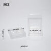Ultra-Slim Square Cosmetic Compact  Recyclable PS Single Pan Case Crystal AS Single-Pan Case DJ-9914