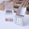 Ultra-Slim Square Cosmetic Compact  Recyclable PS Single Pan Case Crystal AS Single-Pan Case DJ-9914