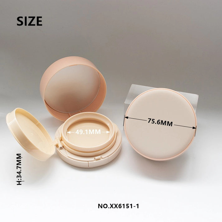 75.6mm Nude Pink Empty Cushion Foundation Case for Premium Clean Beauty Cosmetics Wholesale DJ DJ-1103