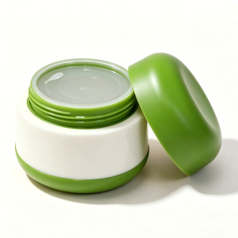 Skincare Cream Container 50ml Double Wall Plastic Jar for Baby Moisturizer Balm DJ-1225