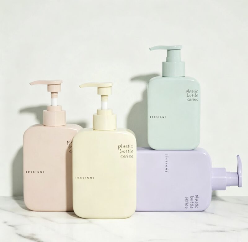 主图 Refillable Shampoo and Conditioner HDPE Plastic Empty Containers DJ-8813