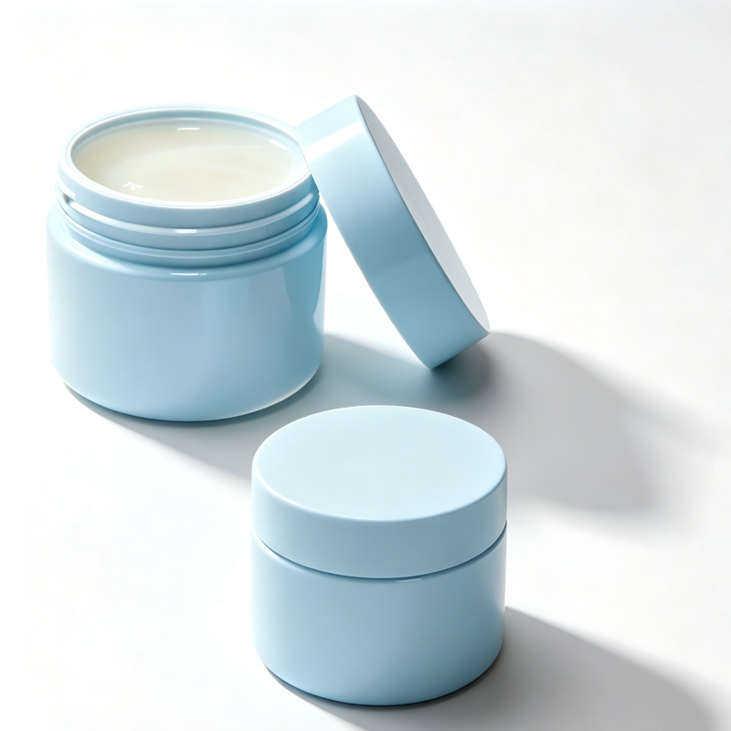 PP+PET Double Wall Cosmetic Jars, Refillable Airtight Cream Containers for Skincare DJ-1130