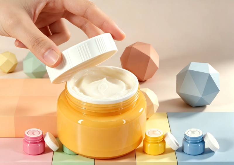 PP Skincare Cream Containers, Travel Cosmetic Jars with Screw Lids DJ-1128