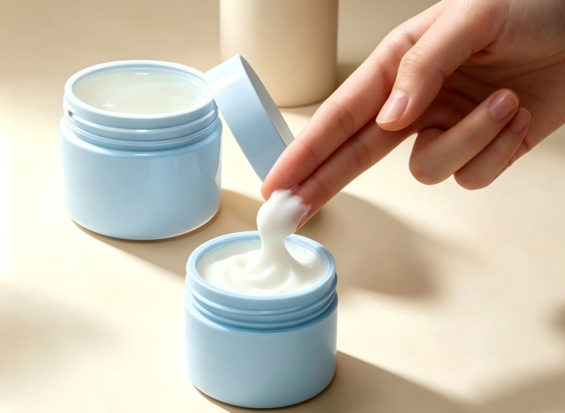 PP+PET Double Wall Cosmetic Jars, Refillable Airtight Cream Containers for Skincare DJ-1130