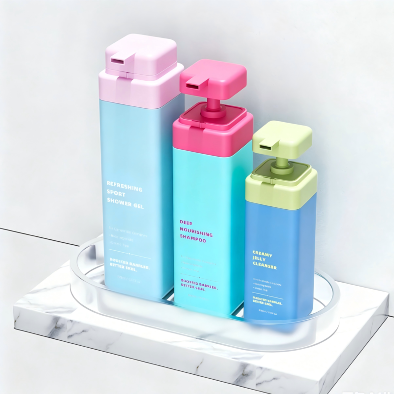 HDPE Plastic Shampoo Shower Gel Bottles DJ-8815