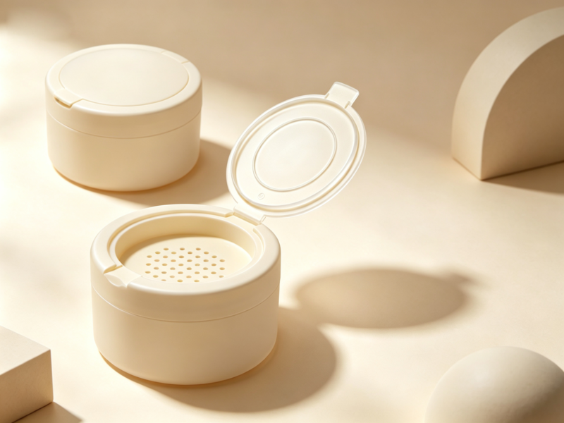 120g 140g Loose Powder Dispenser Jars, PP Plastic Powder Pots with Sifter & Flip LidDJ-1105