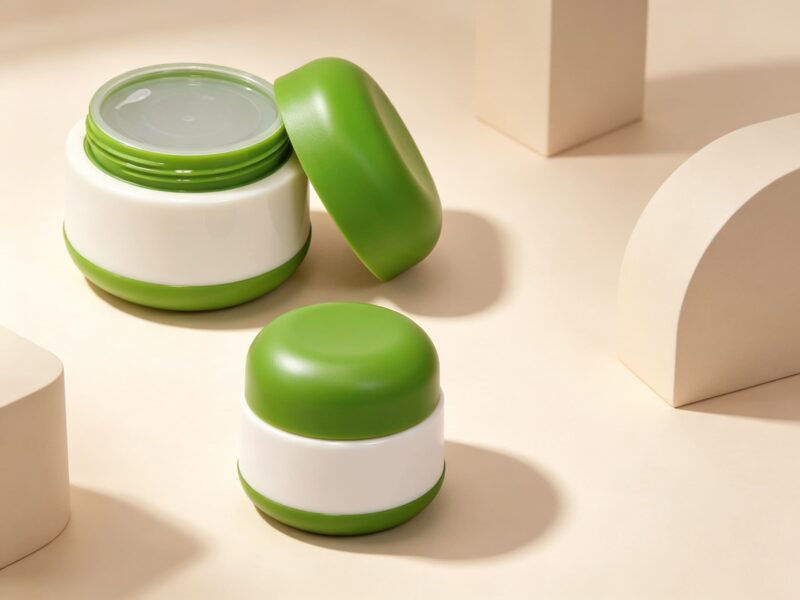 Skincare Cream Container 50ml Double Wall Plastic Jar for Baby Moisturizer Balm DJ-1225