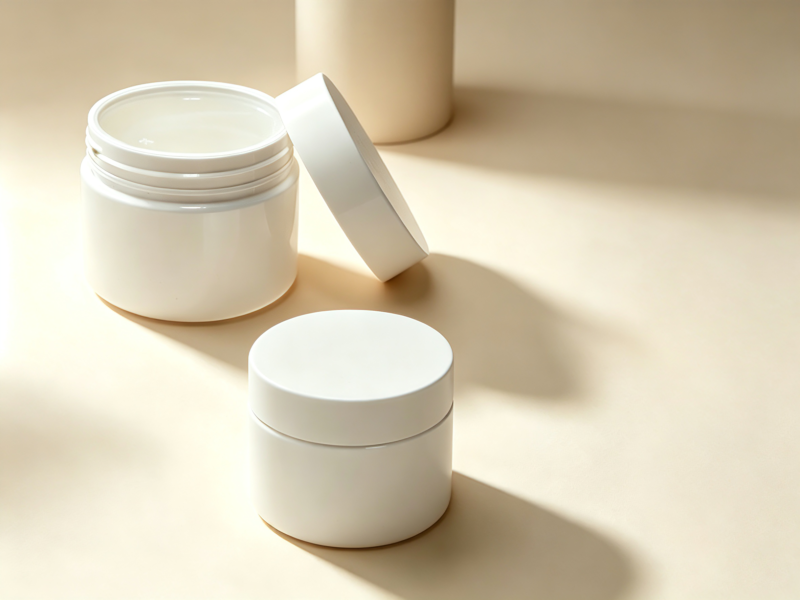 PP+PET Double Wall Cosmetic Jars, Refillable Airtight Cream Containers for Skincare DJ-1130
