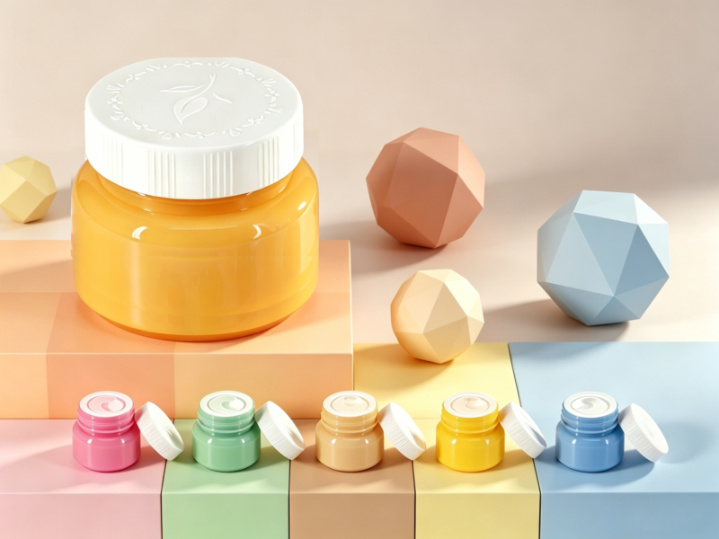 PP Skincare Cream Containers, Travel Cosmetic Jars with Screw Lids DJ-1128