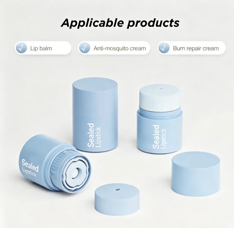 Deodorant Bottle Twist Up Lip Balm Tube 15g PP DJ-2550