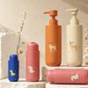 Minimalist Custom Color PET Shampoo Round Bottle DJ-8811