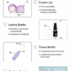 Cosmetic Sample Set Packaging Travel Size Mini Plastic Containers DJ-8816