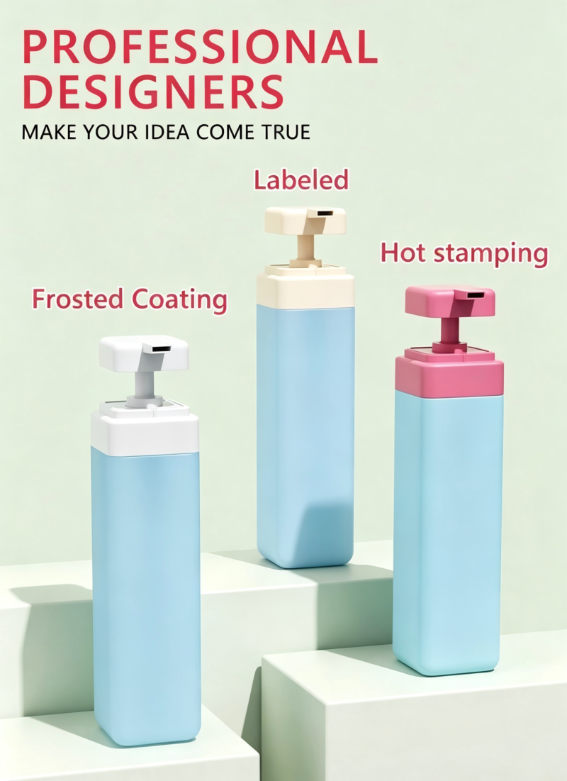 HDPE Plastic Shampoo Shower Gel Bottles DJ-8815