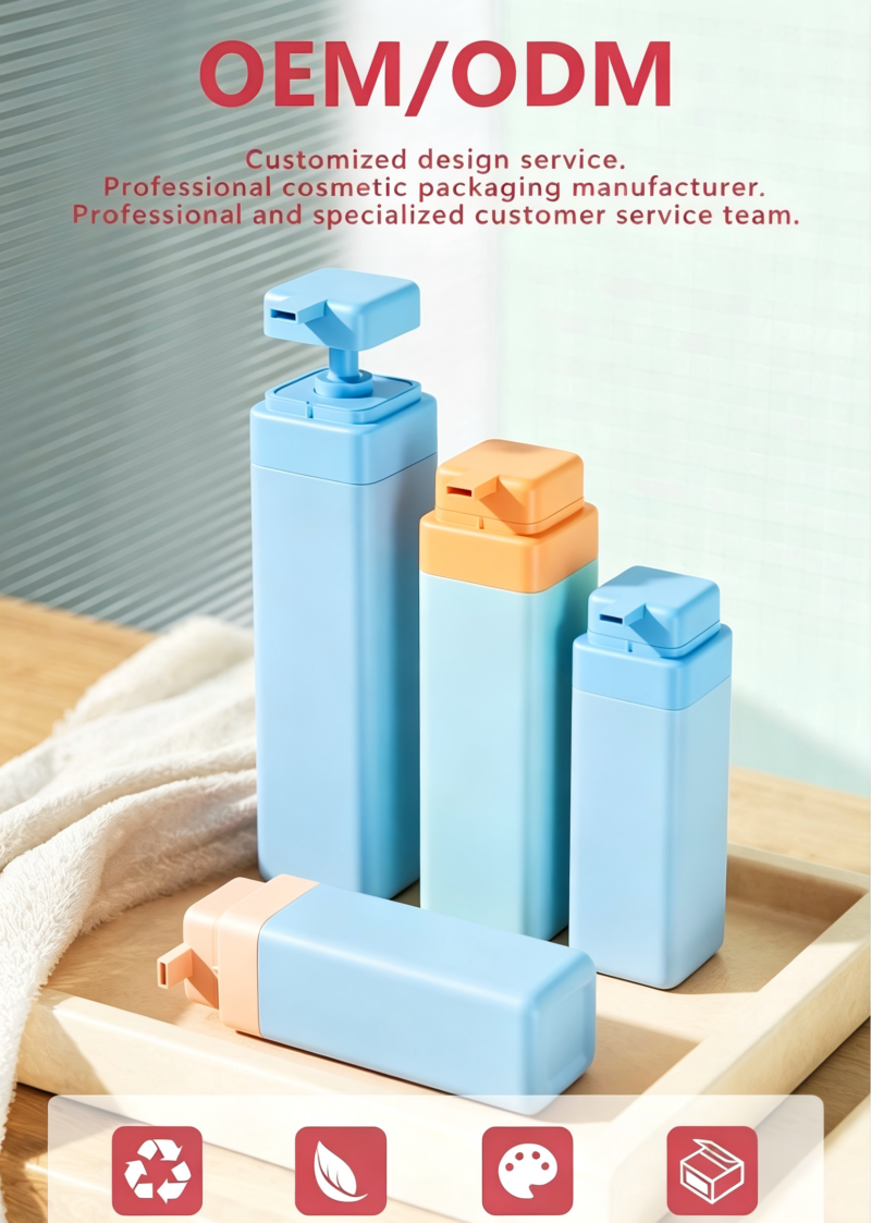 HDPE Plastic Shampoo Shower Gel Bottles DJ-8815