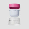 详情图1 Cream Jar Mono-PP Flip Top Refillable Hollow Base With Spoon DJ-1223