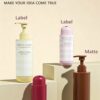 Minimalist Custom Color PET Shampoo Round Bottle DJ-8811